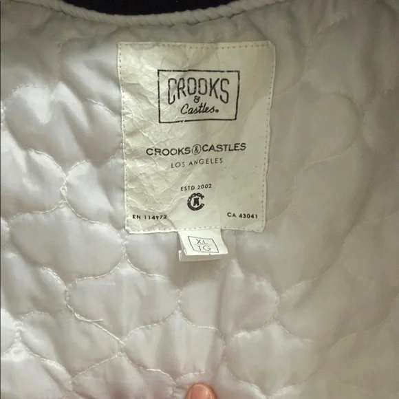 Crooks & Castles Black and White Varsity Jacket - Picture 3 of 7